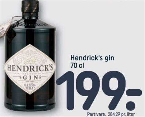 Hendrick S Gin 70cl Tilbud Hos Rema 1000