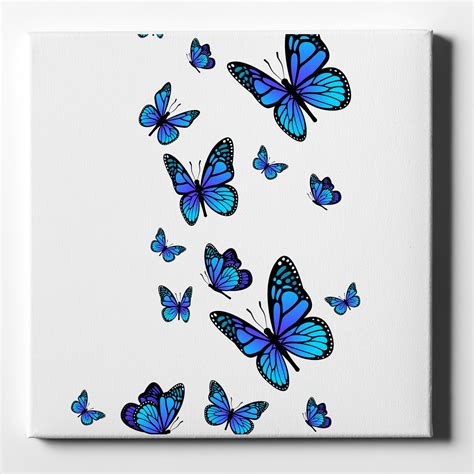 Blue Butterfly Drawing