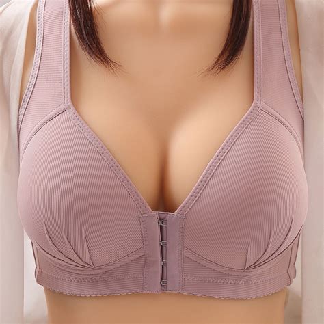 Munlar Wire Free Women S Bra Vest Bra Breathable Push Up Underwear Gray