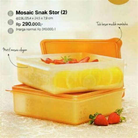 Jual Mosaic Snack Stor Pcs Tupperware Ori Shopee Indonesia