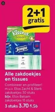 Alle Zakdoekjes En Tissues Aanbieding Bij Etos