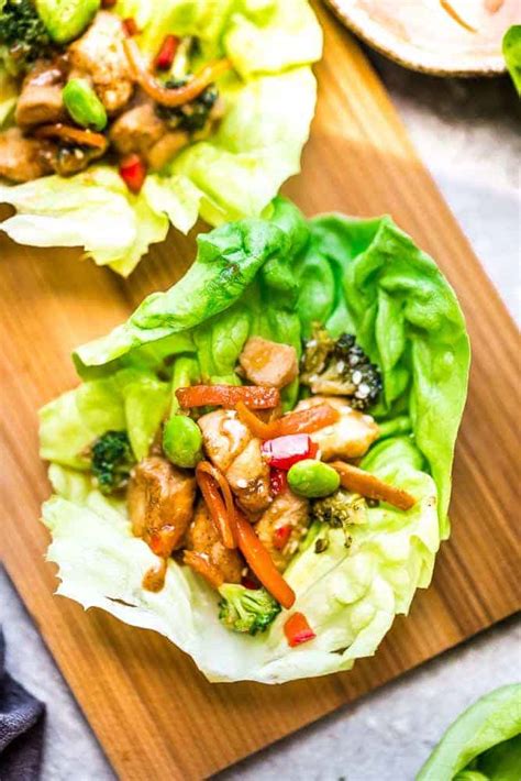 Teriyaki Chicken Lettuce Wraps Life Made Sweeter