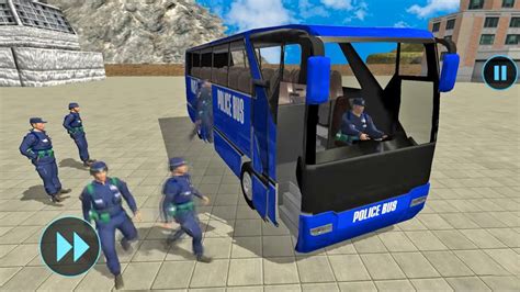 Juegos De Carros Police Bus Driving Autobus De Policias Youtube