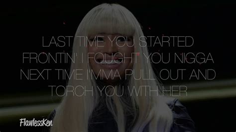 Nicki Minaj Dont Wanna Lose You Verse Lyrics Video Youtube