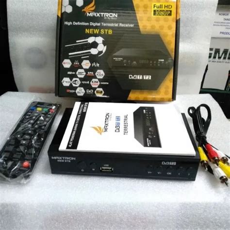 Jual MAXTRON SET TOP BOX STB DIGITAL DVB T2 FULL HD TV DIGITAL RECEIVER