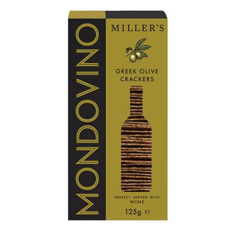 Millers Mondovino Greek Olive Crackers G Jarrolds Norwich