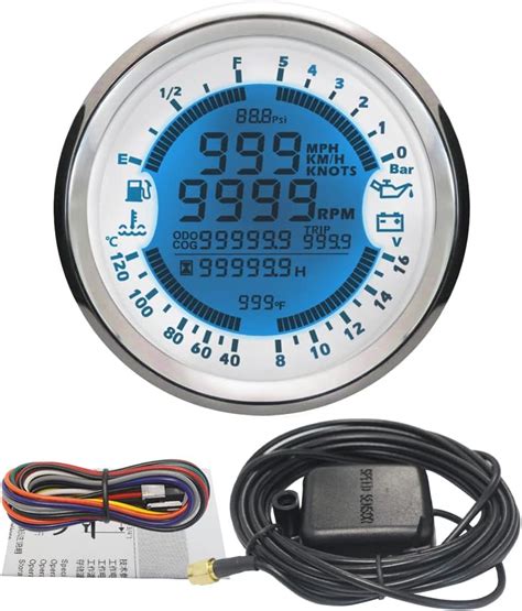 ELING Multi Functional Gauge Meter GPS Speedometer Tachometer Hour