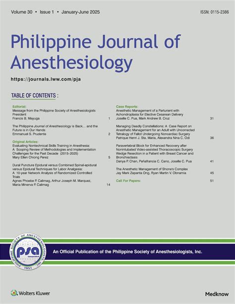 Philippine Society of Anesthesiologists, Inc. - Join us on another