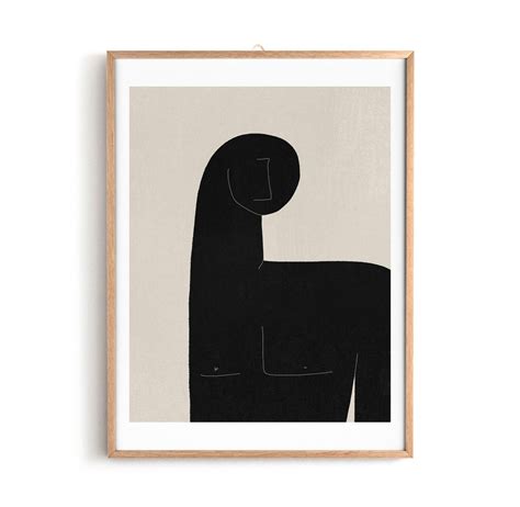 Abstract Male Nude Printable Art Mid Century Style Contemporary Artwork Downolad And Print In