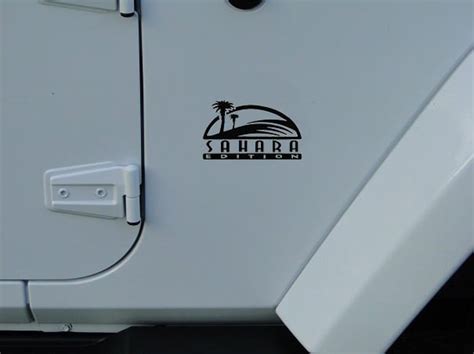Jeep Decals Jeep Wrangler Sahara Edition Fender Set Of 2 Made In Usa