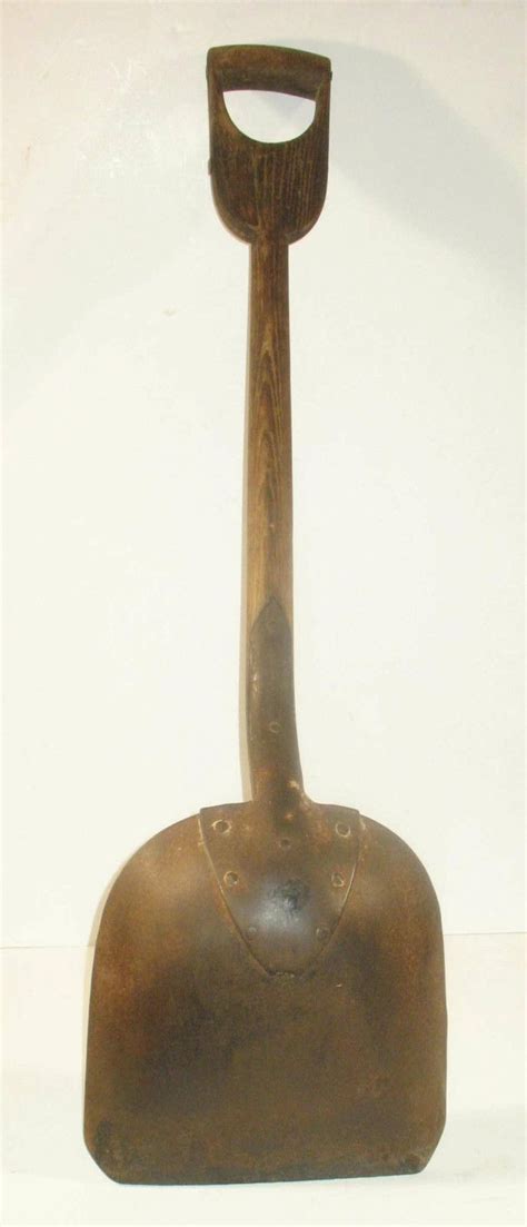 1860s Antique Wood D Handle 4 Shovel I H Amoes Rivets Spade How To