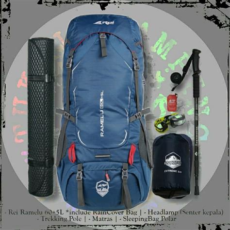 Jual Paketan Tas Gunung Rei Ramelu L Carrier Arei Ramelu L