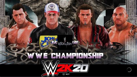 WWE 2K20 John Cena 21 VS Edge VS Shawn Michaels 02 VS Batista