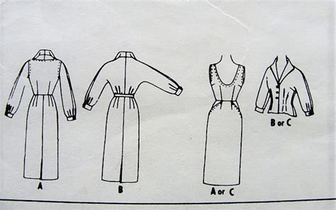 1950s FAB Fitted Jumper Skirt And Wing Collar Blouse Pattern McCALLS