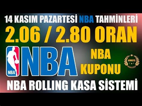 14 Kasım Pazartesi İddaa Tahminleri NBA Tahminleri golvar YouTube