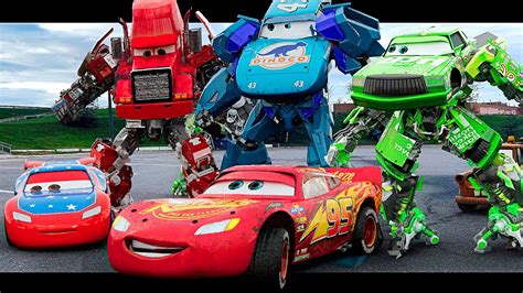 Lightning Mcqueen Transformers In Real Life 2024 Disney Cars 4 Pixar