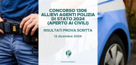 Concorso Allievi Agenti Polizia Di Stato Risultati Prova