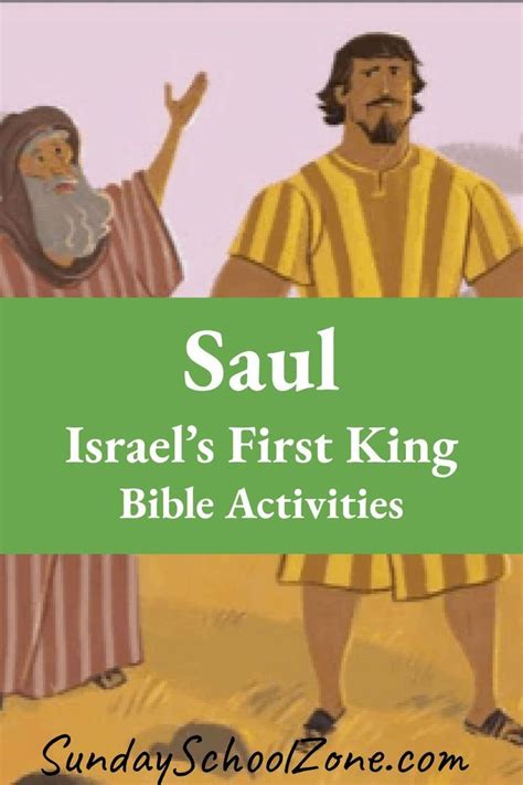 Saul Israel S First King Bible Story Activities Artofit