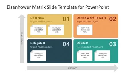 Eisenhower Matrix Templates For Powerpoint And Presentation Slides