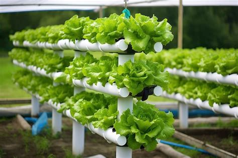 Premium Ai Image Hydroponic Lettuce Growing