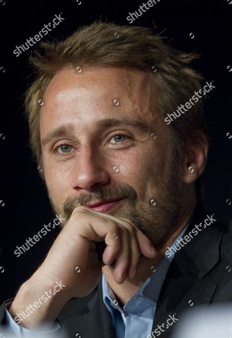 Belgian Actor Matthias Schoenaerts Attends Press Editorial Stock Photo