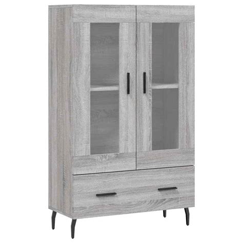 Buffet haut sonoma gris 69 5x31x115 cm bois d ingÃnierie eBay