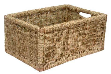 Rectangular Seagrass Storage Basket Willow Bedroom Bathroom Etsy