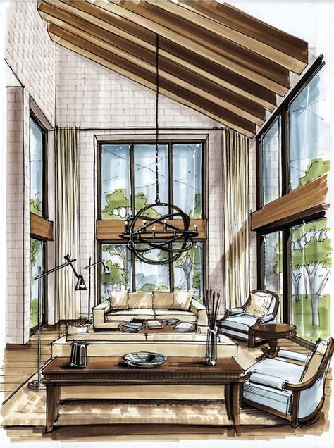 Architectural Drawing 4 Result Interior Design Renderings Interior