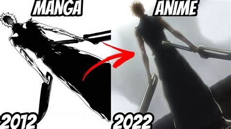 Ichigo S True Zanpakuto Manga Vs Anime Comparison Bleach Thousand