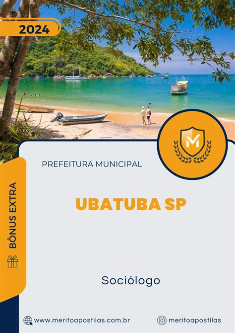 Apostila Soci Logo Prefeitura De Ubatuba Sp M Rito Apostilas