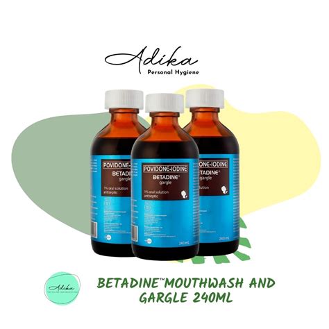 Jual Betadine Obat Kumur Betadine Gargle And Mouthwash Ml Shopee