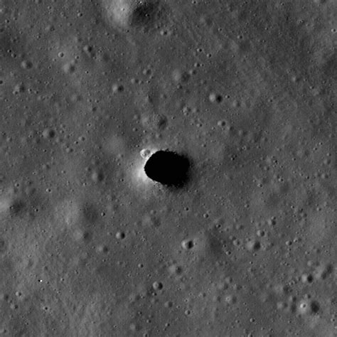 Marius Hills Pit Lava Tube Skylight Lunar Reconnaissance Orbiter