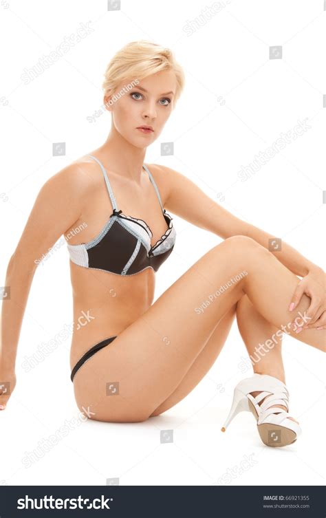 Sexy Woman Black White Lingerie Stock Photo Shutterstock