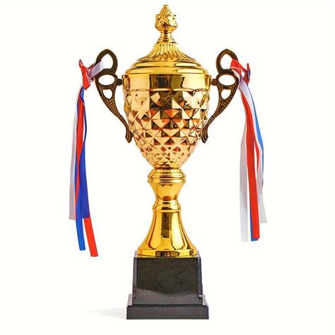 Temu Pc Large Trophy Cup Gold Award For Sports Tournaments