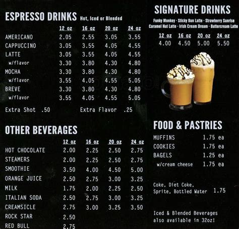 Associated Espresso Menu Menu For Associated Espresso Sumner Sumner