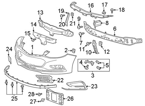 Chevrolet Cruze Bumper Cover Front Upper Lower