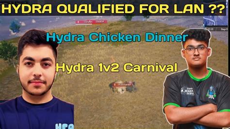 Hydra Qualified For Lan Hydra Chicken Dinner Hydra Official YouTube