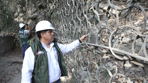 Jefe De La Ana Inspecciona Barreras Din Micas De Lurigancho Chosica