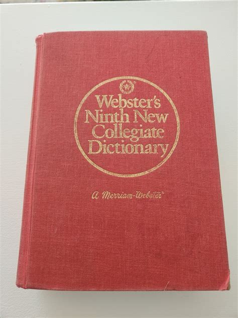 Websters Ninth New Collegiate Dictionary Vintage Student Reference