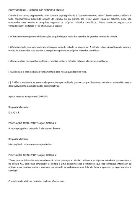 Question Rio I Hist Ria Das Ci Ncias E Ensino Question Rio I