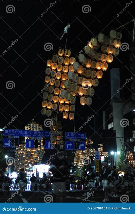 Akita Japan August 5 2022 Kanto Festival Or Pole Lantern Festival