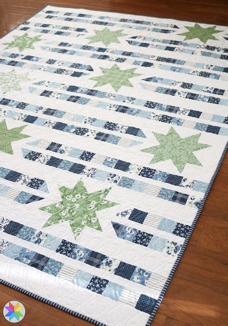 Star Trails Quilt In Nantucket Summer Fabrics Quilting Designs