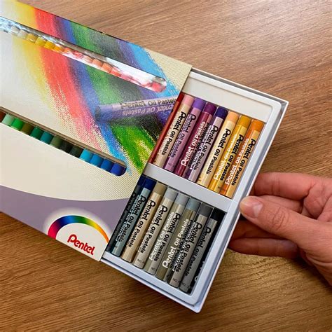 Pentel Giz Pastel Oleoso 25 Cores Mundo Do Estudante