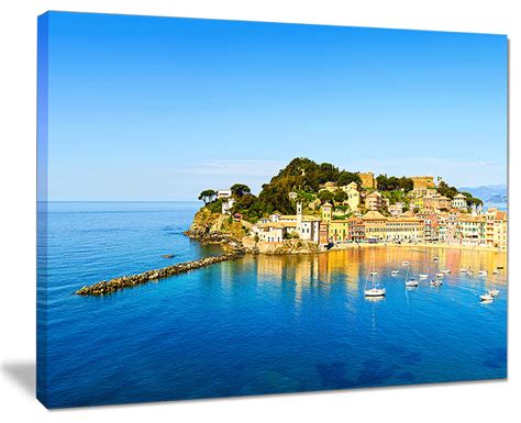 Sestri Levante Silence Bay Sea Seashore Wall Art X Beach