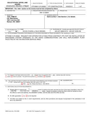 Fillable Online Faaco Faa RFO FP RCL Groundinf DTFANM 10 R 00062