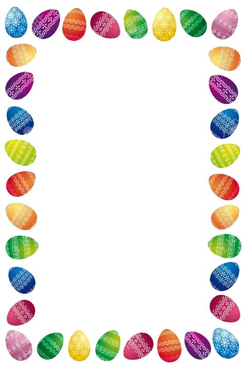 Easter Eggs Border Transparent PNG PNG Mart