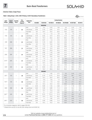 Buck Boost Transformers Selection Steps Solahd Pdf Catalogs Technical Documentation Brochure