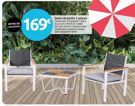 Promo Salon De Jardin Places Chez Mr Bricolage Icatalogue Fr