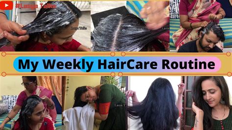 Lasya Talks || My Weekly Hair Care Routine || Hair Mask || - YouTube