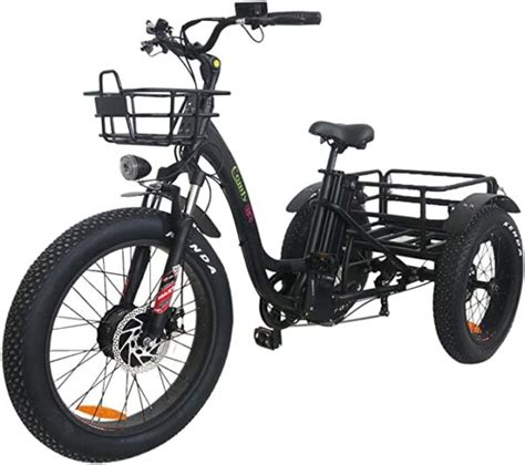Rubicon Electric Tricycletrike Bike Fat Tire 24 Inch For Adult 500w